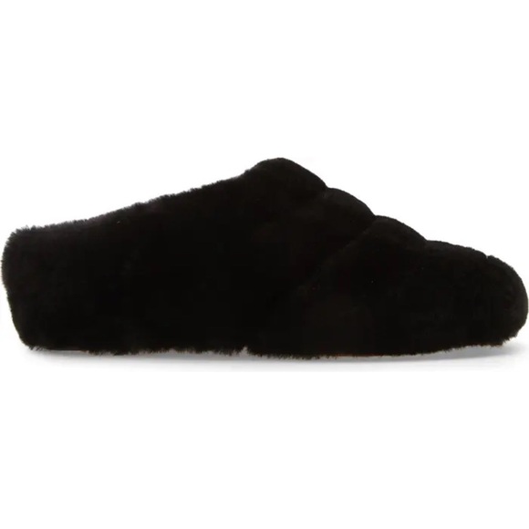New Proenza Schouler Rondo Genuine Shearling Slip On Shoe Slide Black Fuzzy Sz 6 - Picture 4 of 14